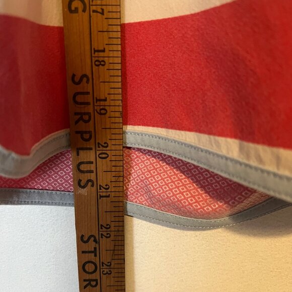 Quicksilver Swim Board Shorts Mens 34 Red White Blue Tie Waist - Picture 8 of 12